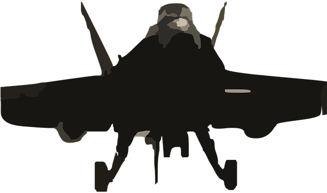 Jet Clipart Navy Jet - F A 18 A Silhouette (640x480), Png Download
