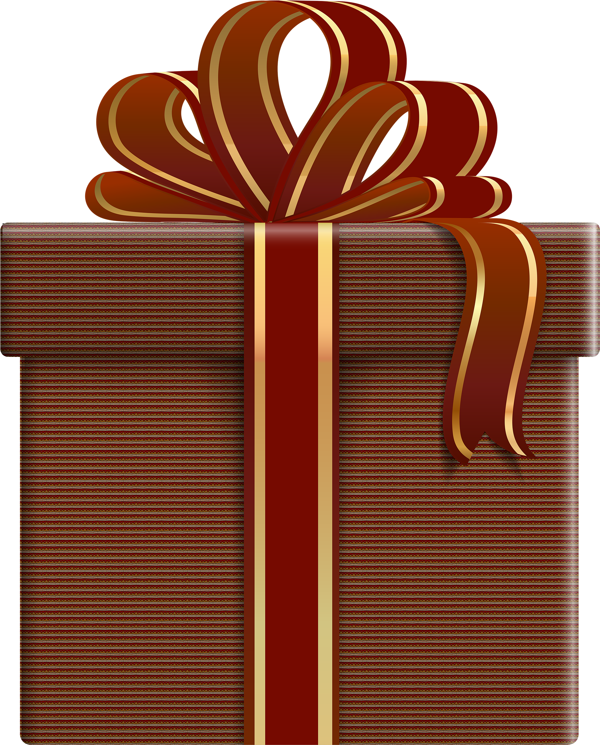 Brown Gift Box Png (2079x2500), Png Download