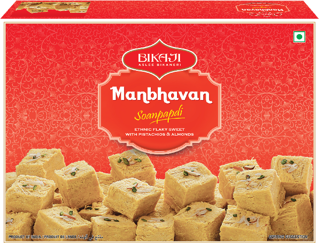 Manbhawan - Bikaji Soan Papdi Price (730x545), Png Download