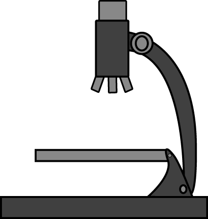Png Image - Clip Art Microscope (426x448), Png Download