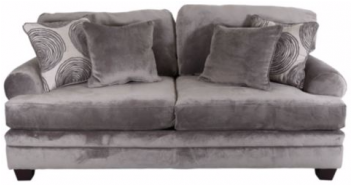 Smoke Grey Sofa And Loveseat - Albany Industries 8642 Smoke Sofa (350x350), Png Download