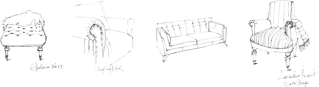 Our Story - Sketch Sofa Png (1100x336), Png Download