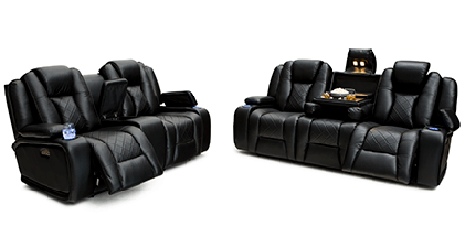 Seatcraft Europa Multimedia Furniture For Media Rooms - Couch (420x302), Png Download
