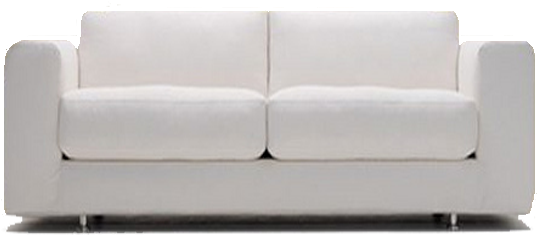 White - - Studio Couch (564x244), Png Download