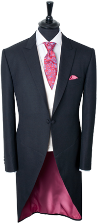 Tailored Formal Suit Morning Suit - Morning Coat Silk Facings (268x480), Png Download