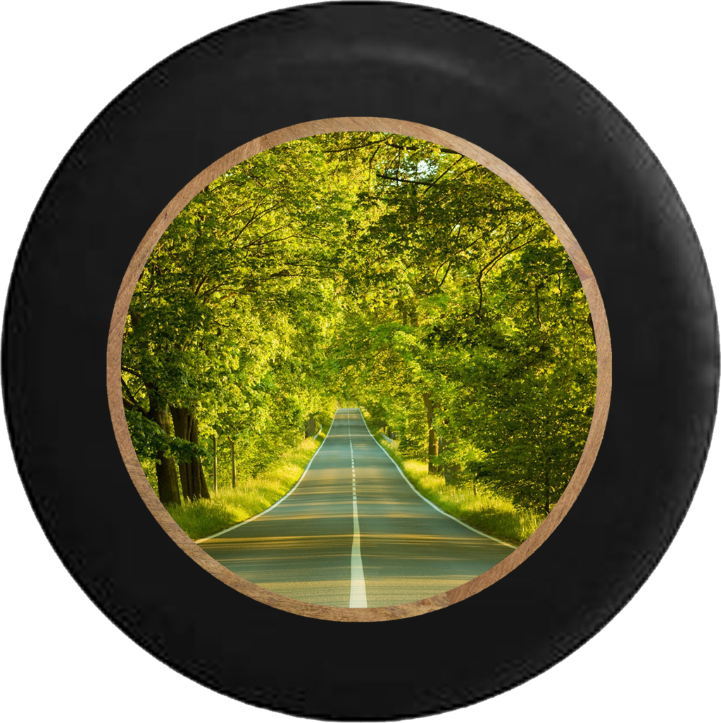 On The Road Again Travel Roads Scenic Drive Life's - Tirecoverpro Full Color On The Road Again Travel Roads (1024x1027), Png Download