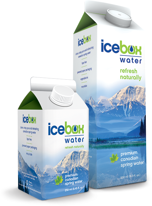 Scared Of Tap Water & The Effects Of Bpa Refresh Naturally - Spring Water In Carton (486x657), Png Download