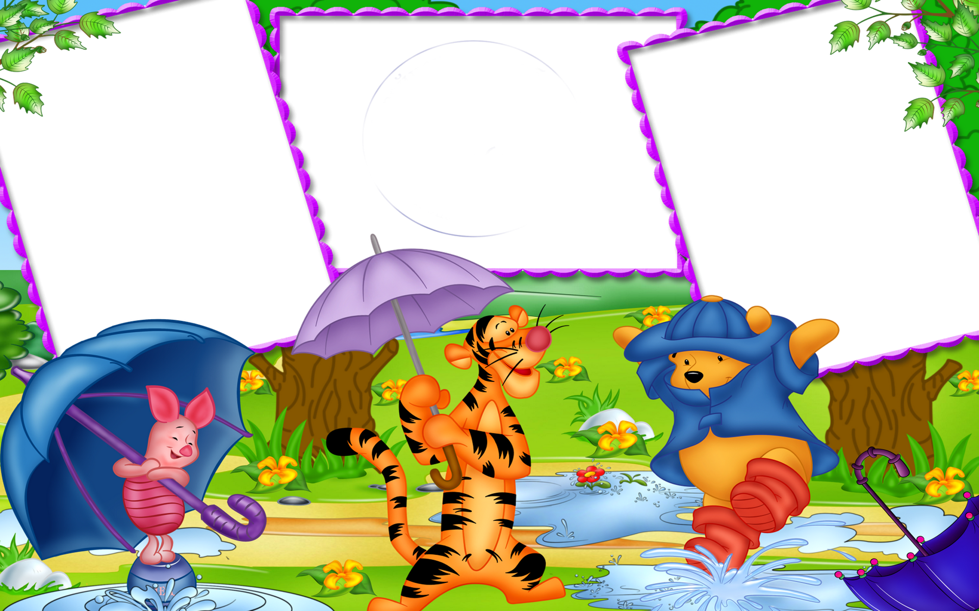 Frame Winnie The Pooh Png (1920x1200), Png Download