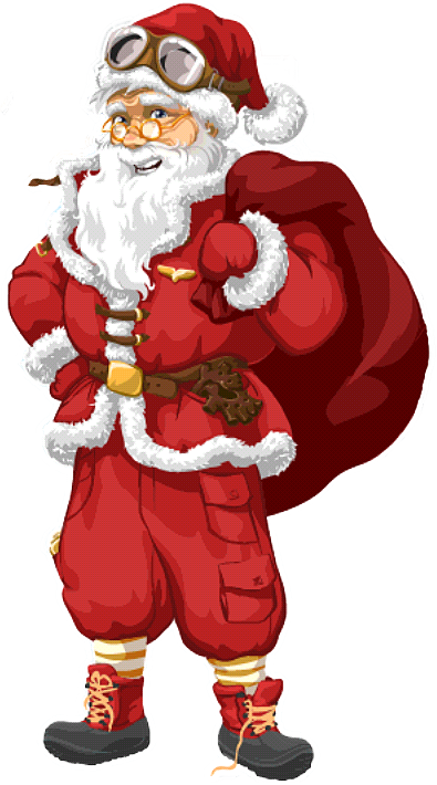 Santa Claus - Airport City Characters (395x710), Png Download