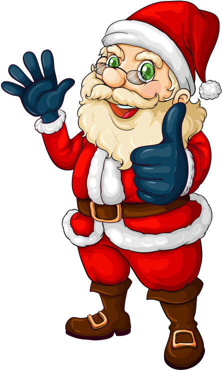 Santa Claus Png Clipart - Santa Holding Christmas List (571x834), Png Download