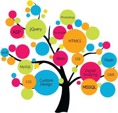 Web Development - Web Design Tree (404x391), Png Download