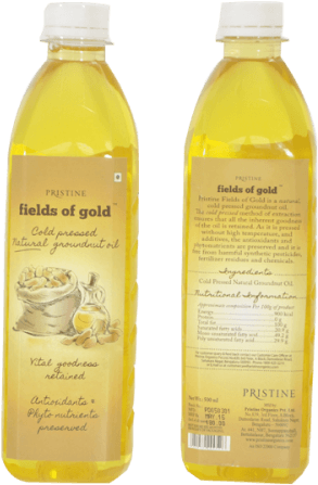 Organic Cold Pressed Natural Groundnut Oil - Natural Peanut Oil 2 Liter 67 6 (500x500), Png Download