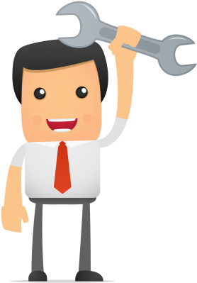 Back To Technical & Engineering - Set Of Funny Cartoon Manager Vector (500x407), Png Download