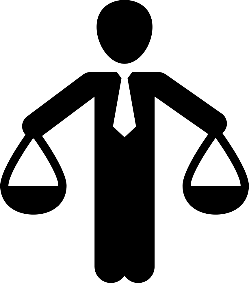 Human Balanced Scale Of A Businessman Comments - Man With A Bag Icon (862x980), Png Download