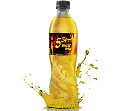5 Star Energy Drink (410x404), Png Download