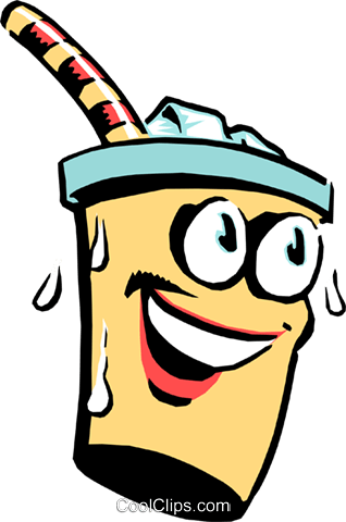 Cartoon Soft Drink Royalty Free Vector Clip Art Illustration - Cartoon Food And Drink (318x480), Png Download