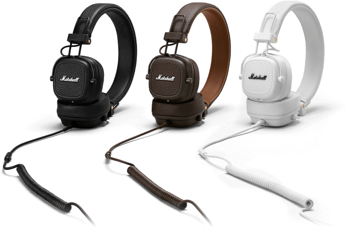 A Detachable - Marshall Major Iii Bluetooth Wireless On-ear Headphones (768x468), Png Download