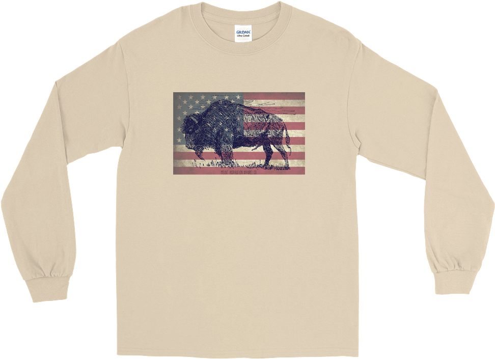 Unisex Buffalo Flag Longsleeve Tee - Murder Muscle - Lift Or Die Long Sleeve (1000x1000), Png Download