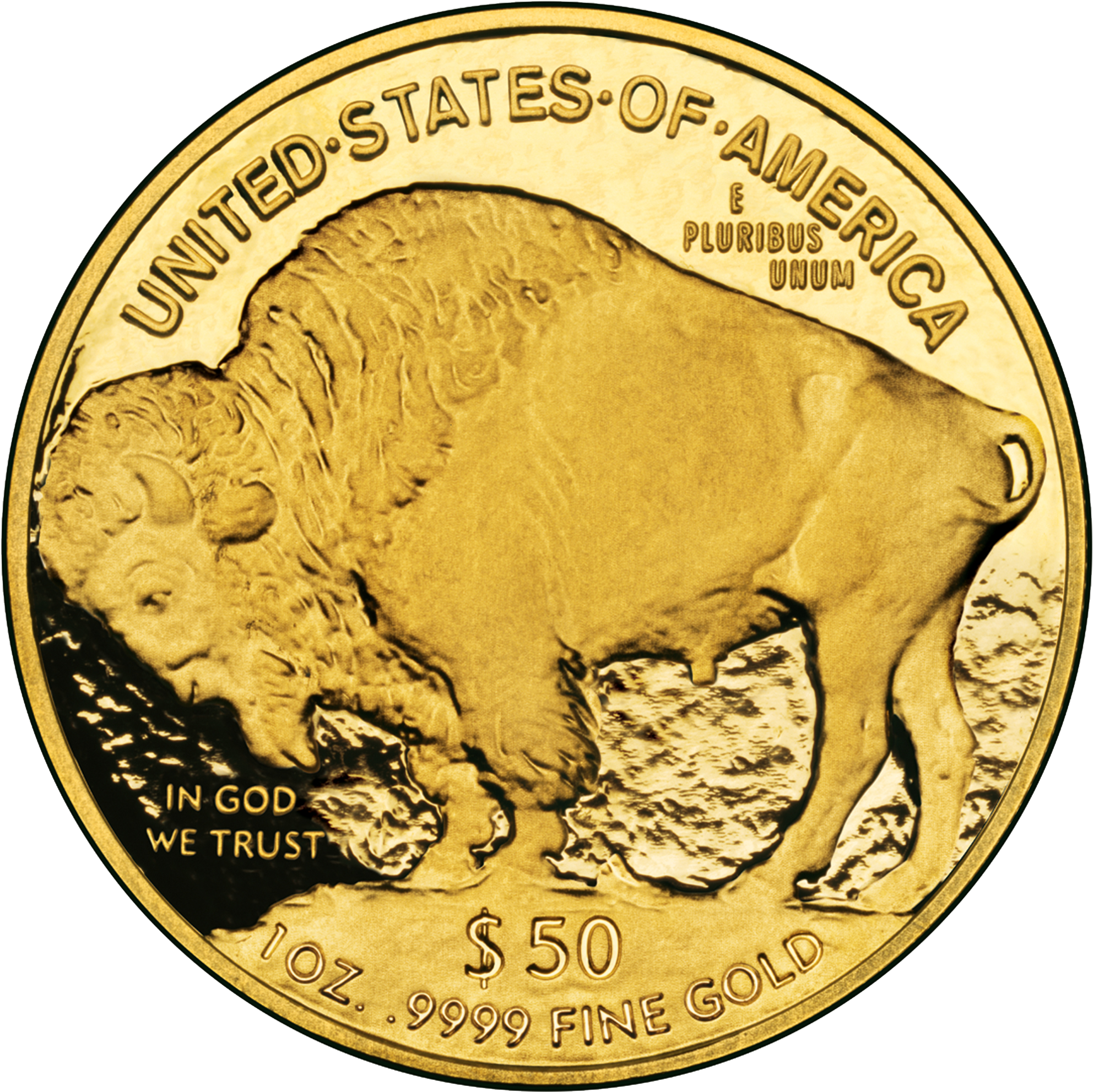 Goldbuffalo1 - American Buffalo Coin (2000x2000), Png Download