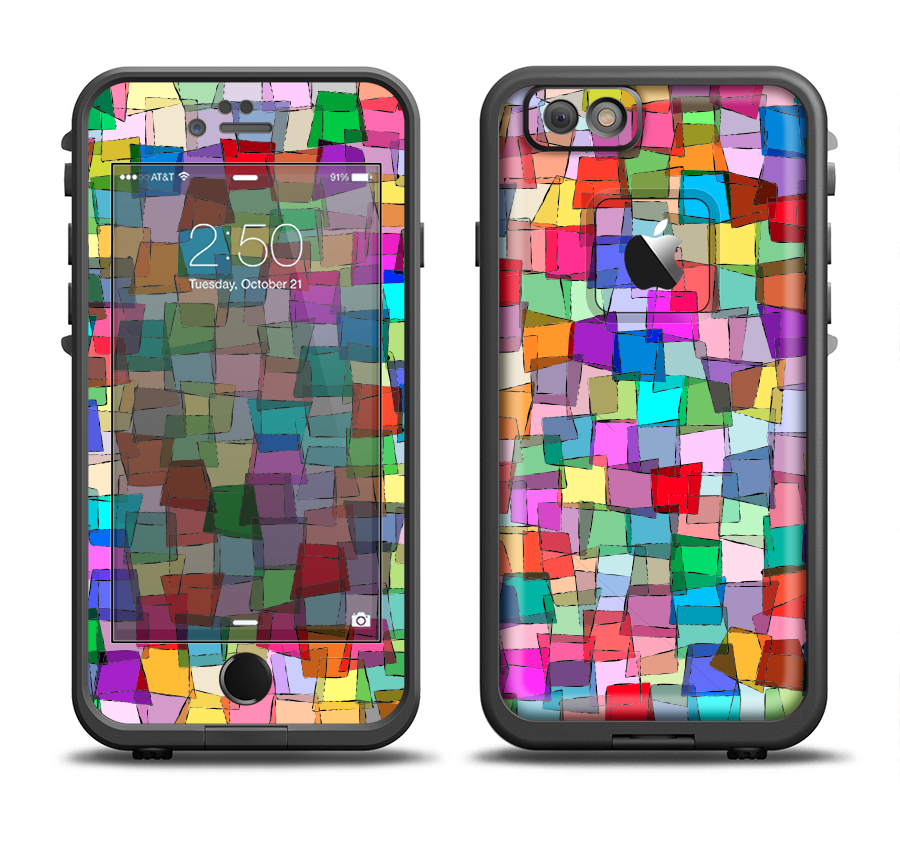 The Vibrant Colored Abstract Cubes Apple Iphone 6 Lifeproof - Easy Office Tambour Cupboard 100cm H With 2 Shelves (900x842), Png Download