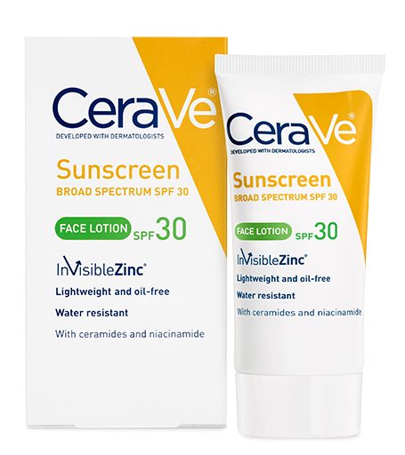 This Sunscreen Is Lightweight, Oil-free And Water Resistant - Sunscreen Cerave (454x625), Png Download