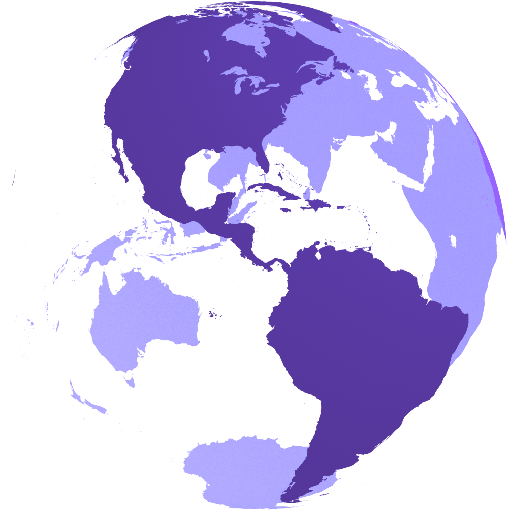 Fulldh Earth America Purple Transparent - Transparent Earth (1920x1080), Png Download