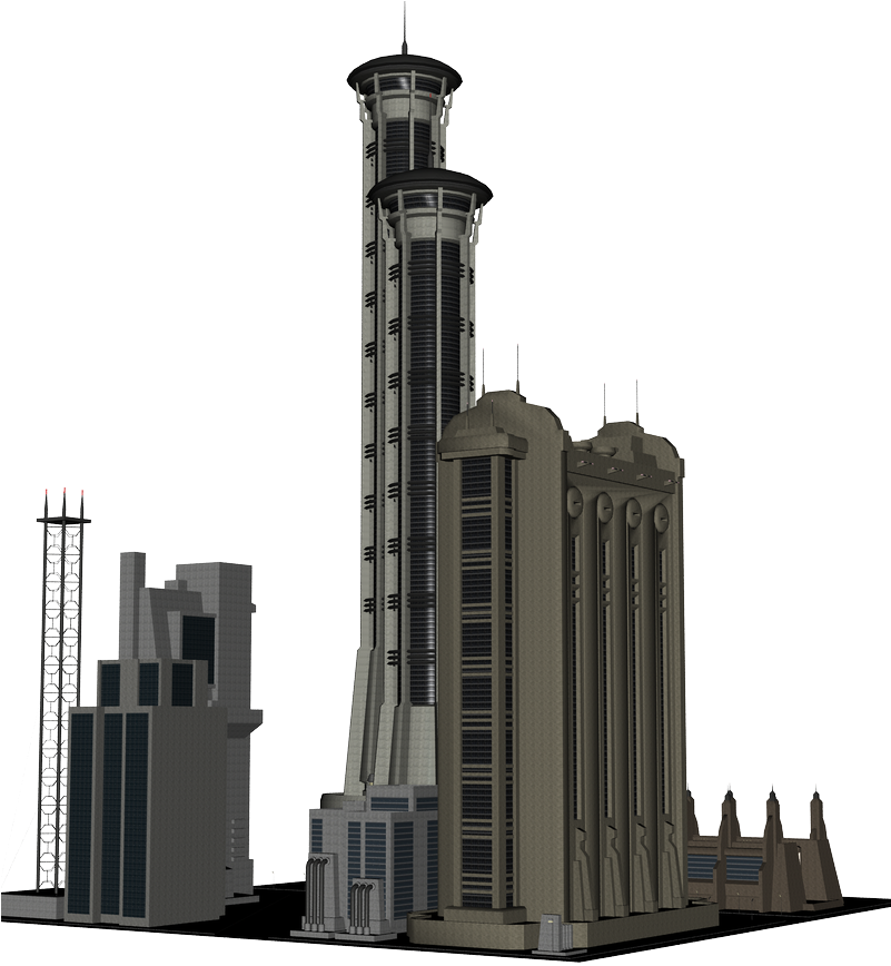 0 Kbyte, Pictures, - Building Sci Fi Png (855x877), Png Download
