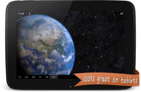 Earth Live Wallpaper Hd - Android (461x300), Png Download