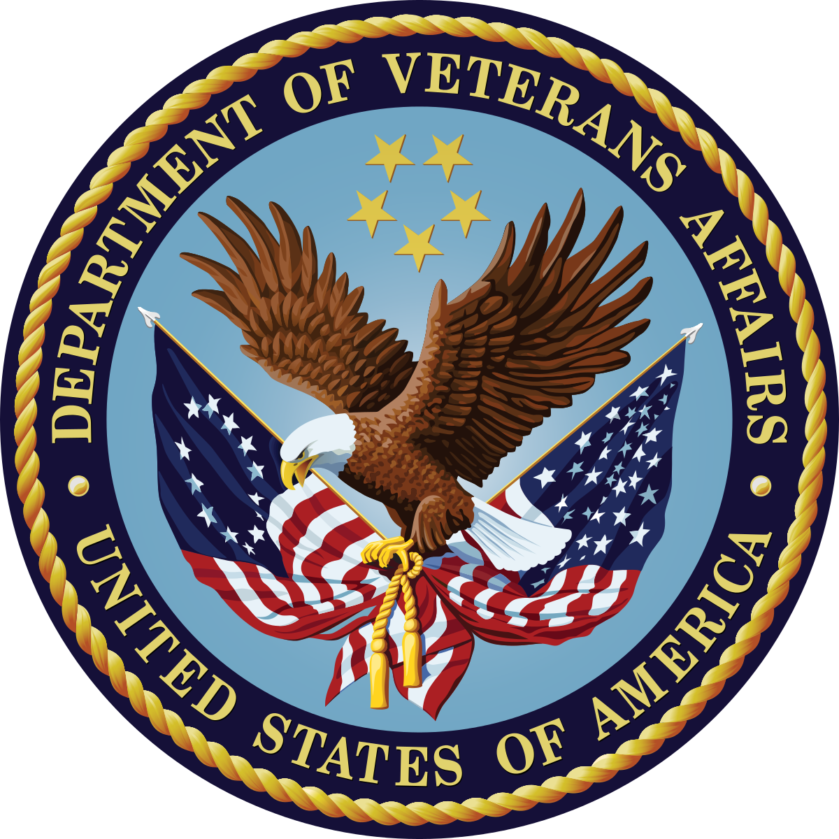 United States Department Of Veterans Affairs Emblems - Secretary Of Veterans Affairs Seal (1200x1200), Png Download