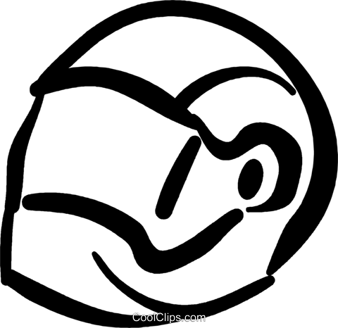 Motorcycle Helmet Royalty Free Vector Clip Art Illustration - Helmet Motorcycle Vector Png (480x466), Png Download