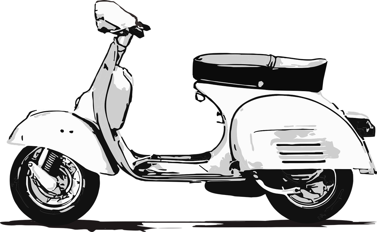 Download Vespa Png Clipart Vespa Gts Piaggio Scooter - Vespa Clip Art (900x555), Png Download