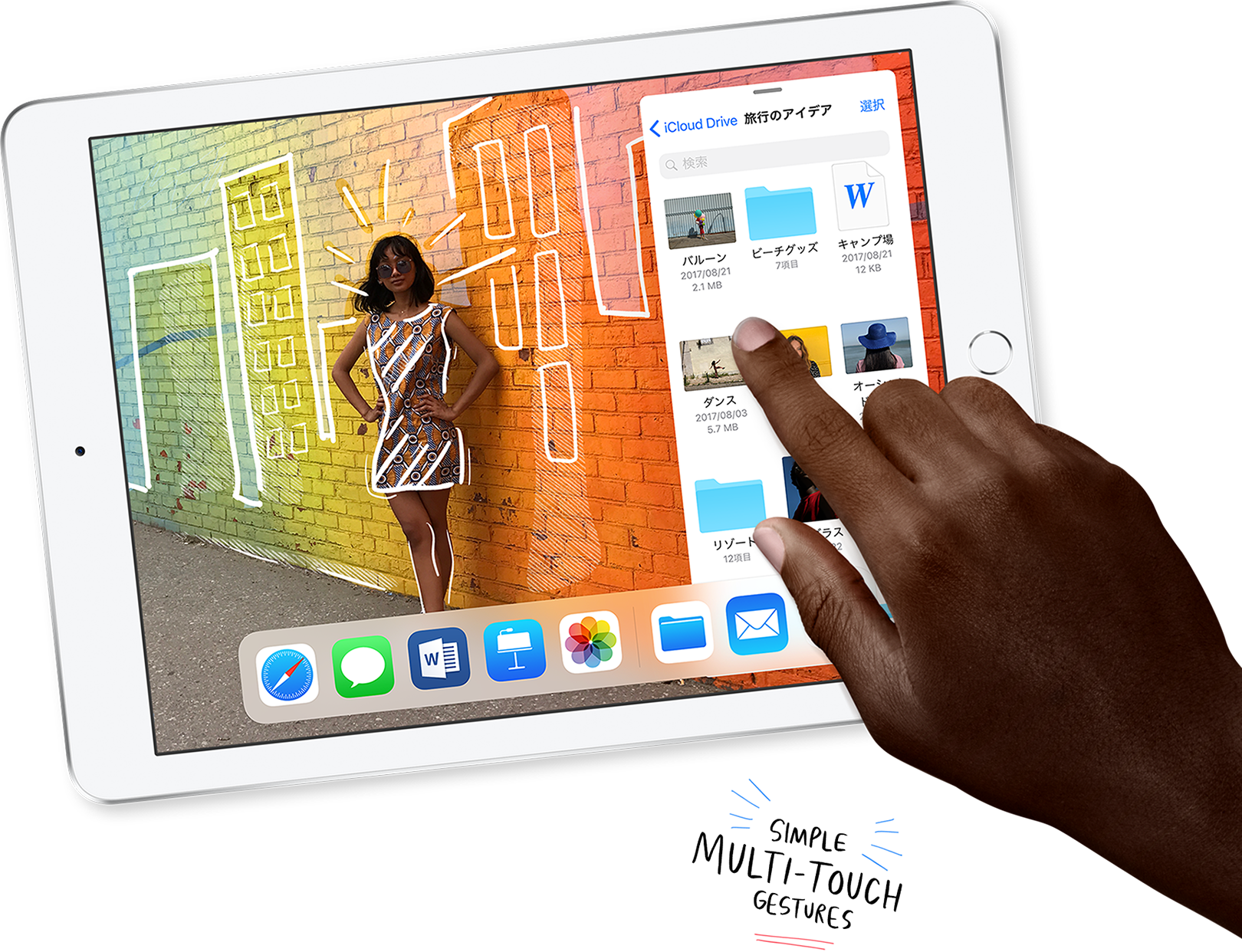Swipe, Pinch, Tap - Apple New Ipad 2018 9.7 Inch (1620x1242), Png Download