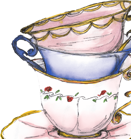 Stacked Tea Cups Png Graphic Royalty Free - House (500x532), Png Download