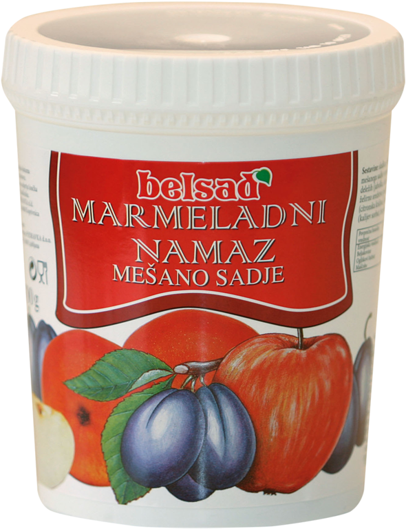 Mixed Fruit Marmalade Spread - Marmelada Iz Mešanega Sadja (351x456), Png Download