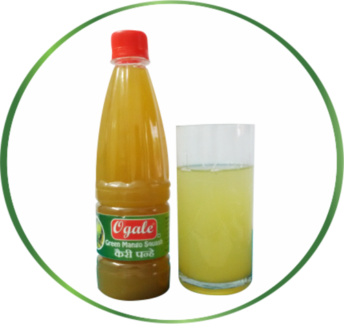 Green Mango Squash - Orange Drink (500x471), Png Download