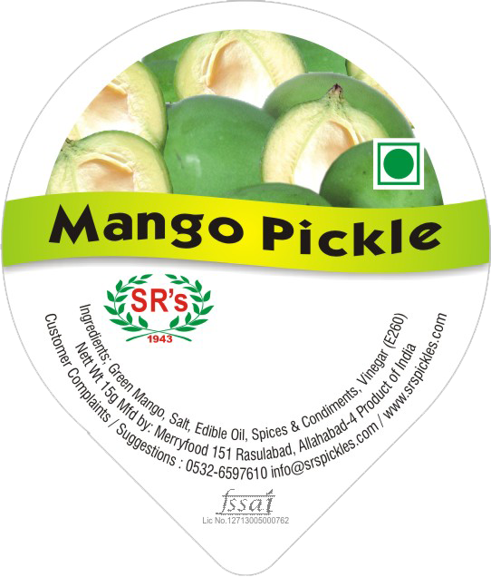Sr's Mango Pickle Is Made For The Combo Of Delicious - Mango Pickle (542x636), Png Download
