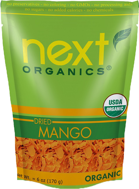 Next Chocolates Organic Click On The Nutrition - Next Organics Dried Mango Slices 6oz (492x671), Png Download