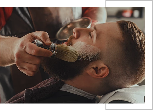 Luxury Shaving - Barbershop (518x373), Png Download