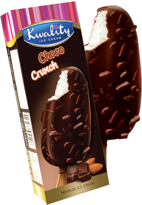 Choco Crunch - Kwality Ice Cream Chocobar (800x800), Png Download