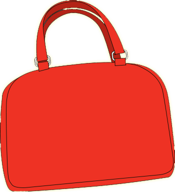 Free To Use &, Public Domain Handbags Clip Art - Purse Clip Art (351x384), Png Download