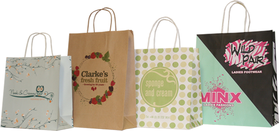 Twisted Handle Bags - Bag (554x261), Png Download