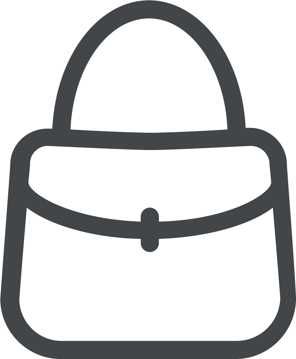 Buy My Bag - Hand Bag Clipart Black And White (1181x1181), Png Download