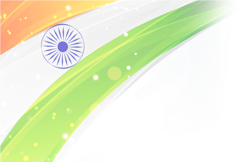 Indian Flag - Republic Day Bg (1366x568), Png Download