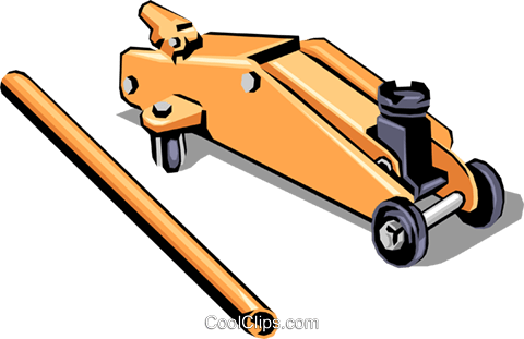 Car Clipart Tool - Car Jack Cartoon Png (480x311), Png Download
