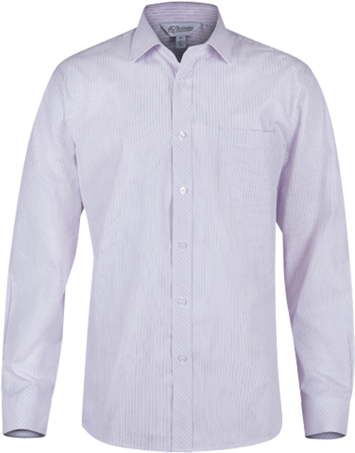 Mens Bayview Long Sleeve Shirt - Long Sleeved Shirt Png (500x700), Png Download