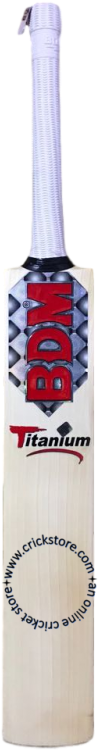 Bdm Titanium English Willow Cricket Bat- Front - Cricket Bat (800x800), Png Download
