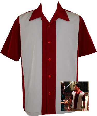 Inspired By Two & Half Men - Bowling Shirts For Men (375x449), Png Download