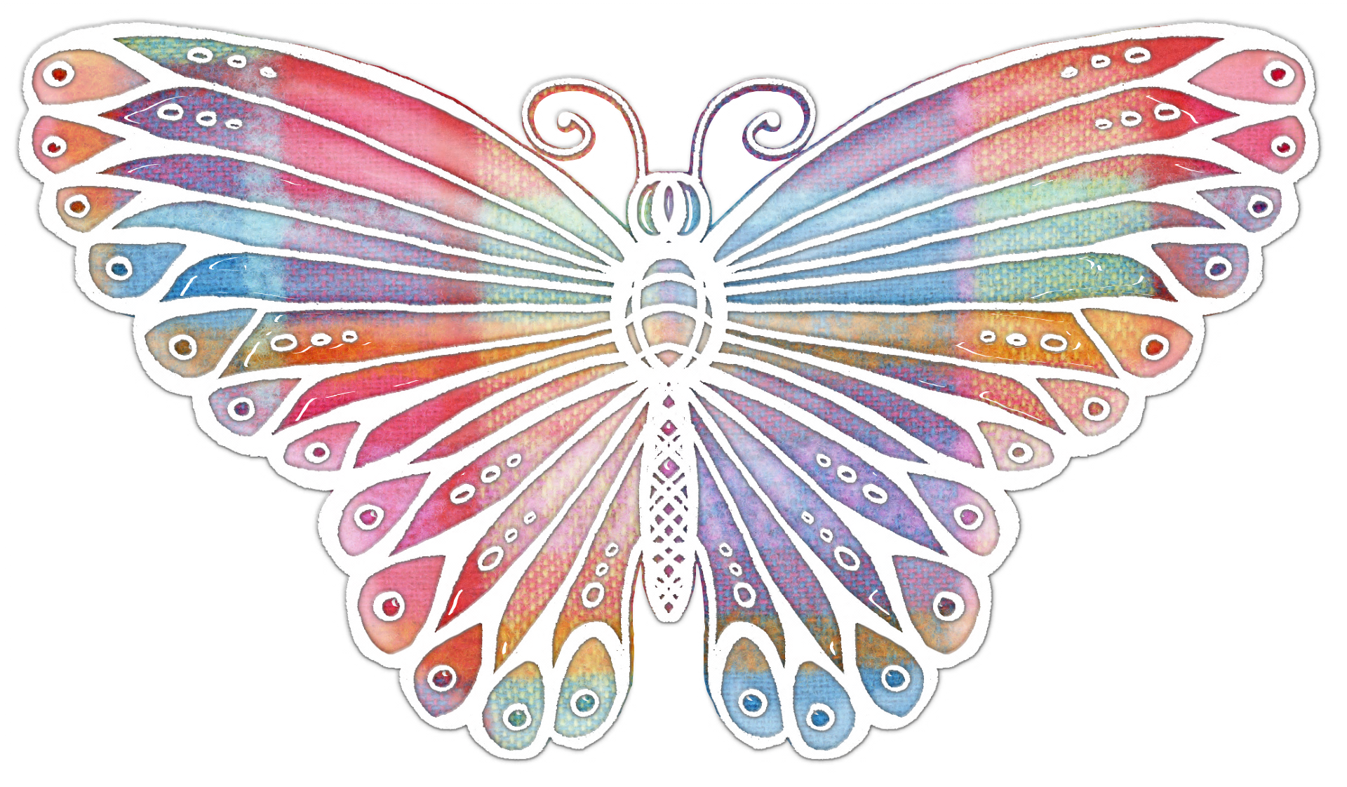Butterfly Vector Colorful Flight 1139826 - Gambar Kupu Kupu Berwarna Warni (1920x1122), Png Download