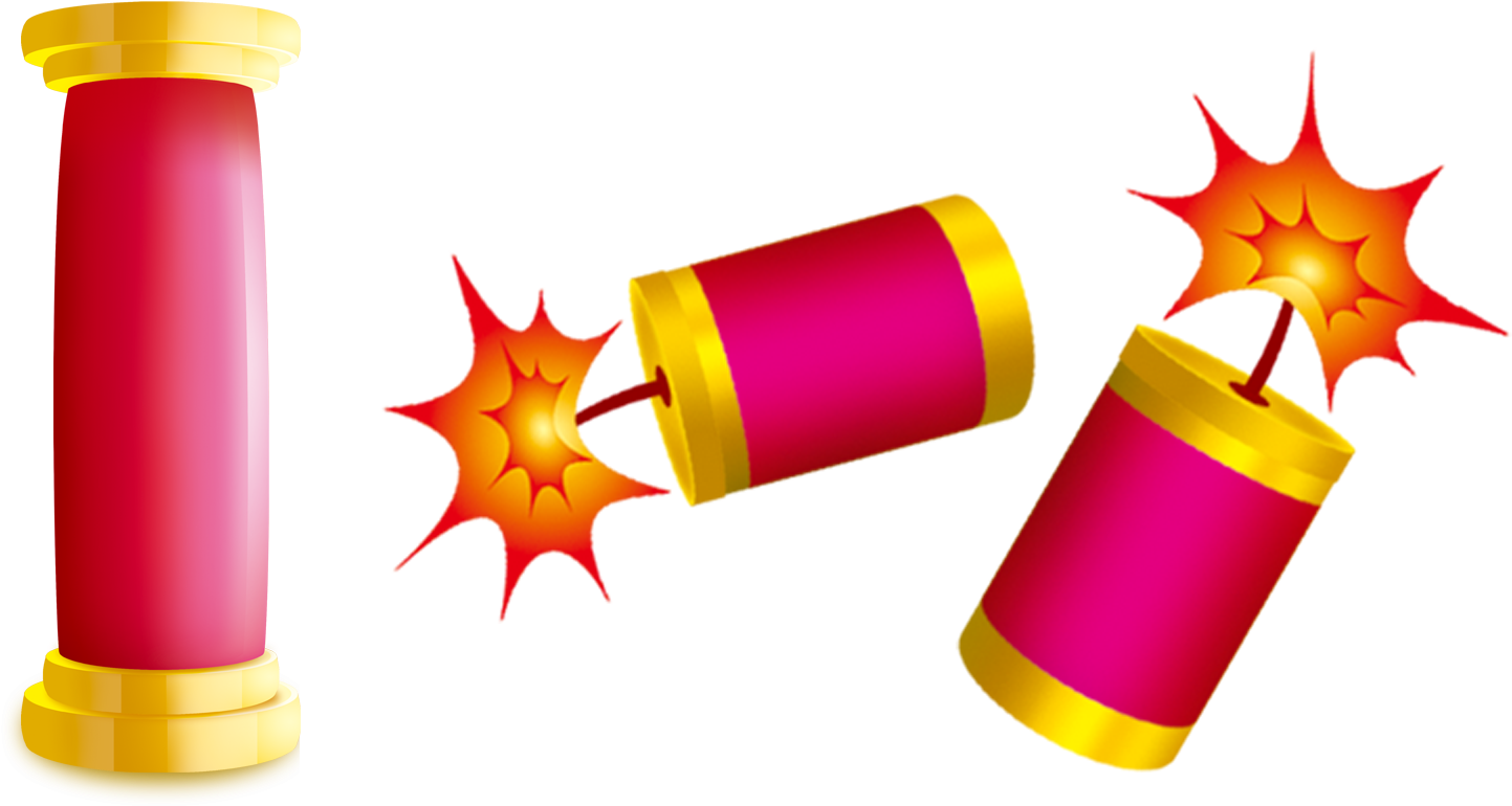 Diwali Firecrackers Png Clipart Background (1772x945), Png Download