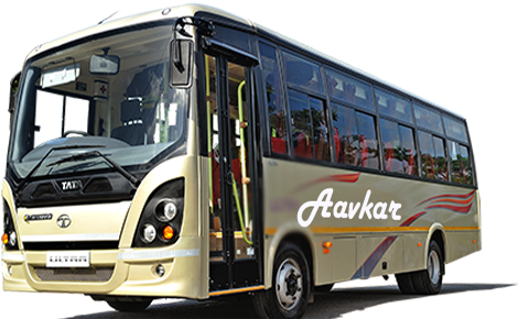 Aavkar Travels Feel The Excitement Of Traveling To - Travel Bus In Gujarat (600x300), Png Download